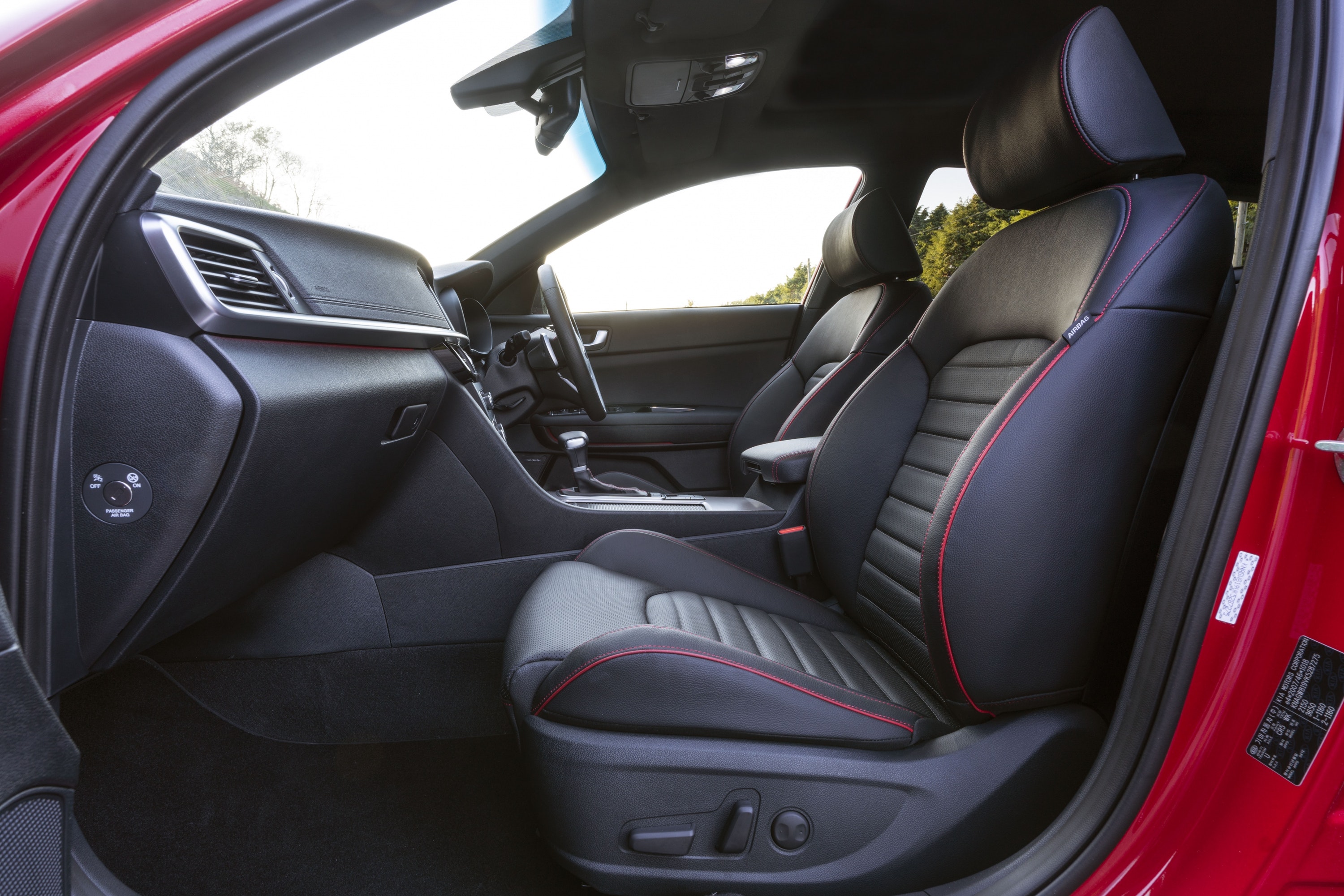 Interior seats of Kia Optima Sportwagen